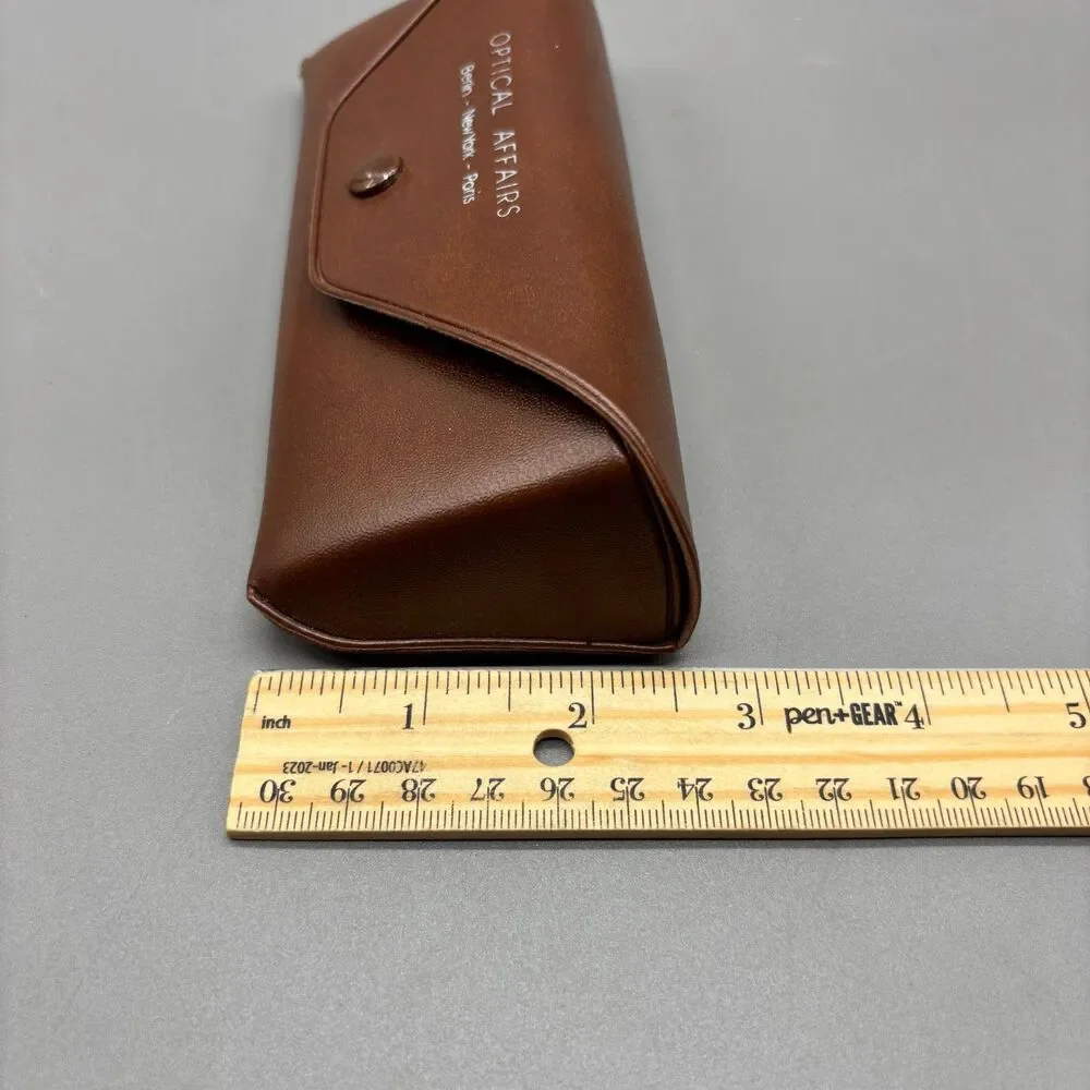 Vintage Christian Roth Optical Affairs Eyeglass Sunglasses Case Italy Brown